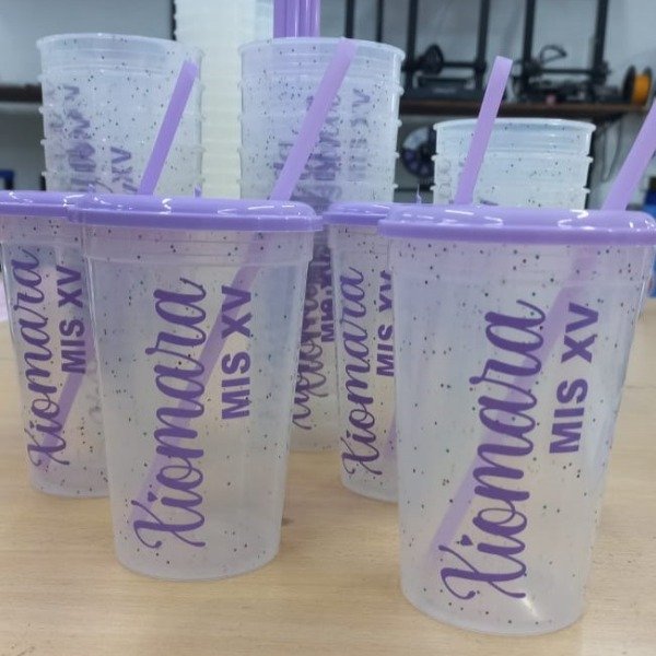 Producto - Vasos Glitter 500cc PERSONALIZADOS