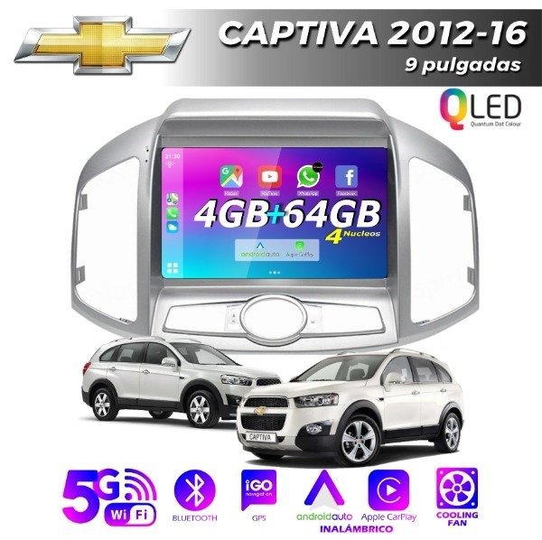 Producto - MULTIMEDIA CHEVROLET CAPTIVA 2012/16- 9" CON CAR PLAY Y ANDROID AUTO