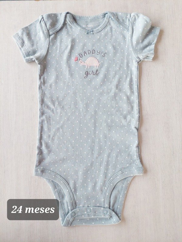 Body carters manga corta talle 24 meses tortuga
