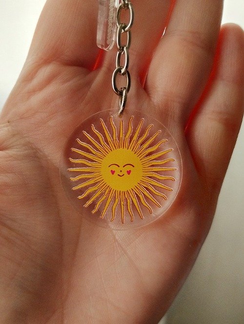 Producto - Llavero Sol ilustrado