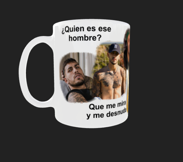 Producto - Taza ceramica Leo paredes quien es ese hombre
