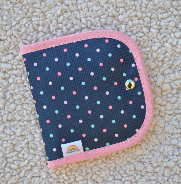 Producto - Mi Primer Estuche Azul Lunares rosas