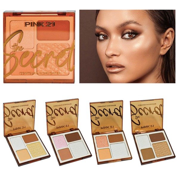 Producto - Paleta Iluminador + Contorno "THE SECRET" / PINK 21