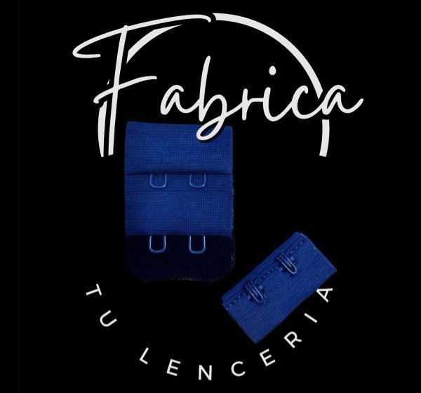 Producto - Gancho de tela Azul Oxford 3 cm x 2 posiciones (por unidad)