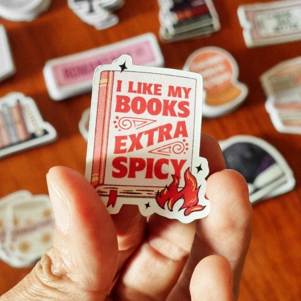Producto - STICKER I LIKE BOOKS EXTRA SPICY