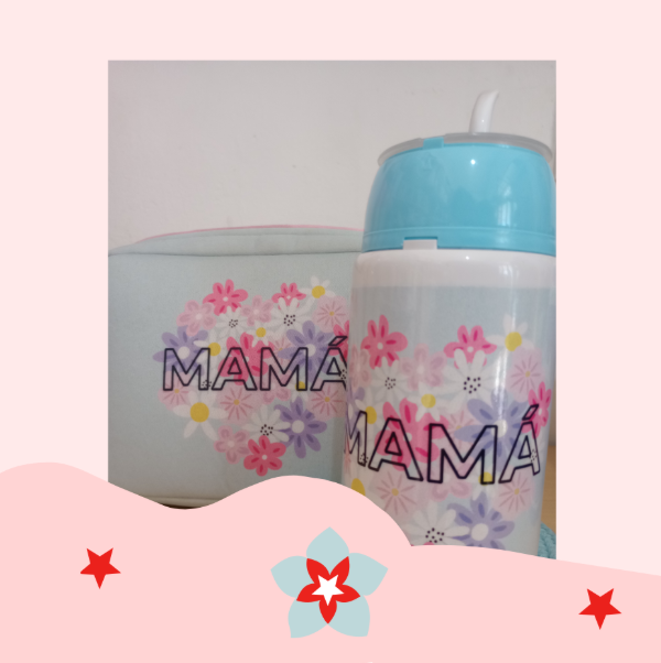 Producto - Portacosméticos con fuelle + Mate Listo MAMÁ