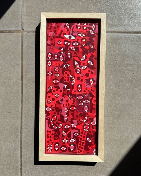 Producto - Collage Ojos II - Enmarcado