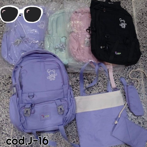 Producto - MOCHILA 4 PIEZAS REFORZADO (x6)