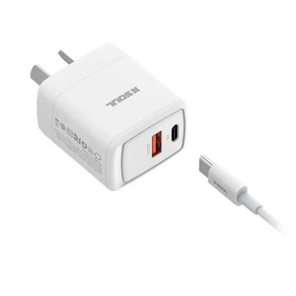 Producto - CARGADOR USB+C SOUL 20W CON CABLE LIGHTNING