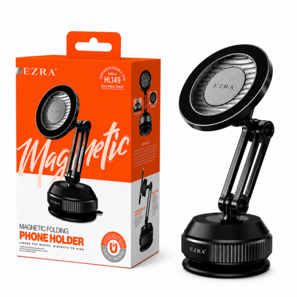 Producto - Soporte Magnético Universa Para Celular o Auto Plegable Premium HL149. - 0