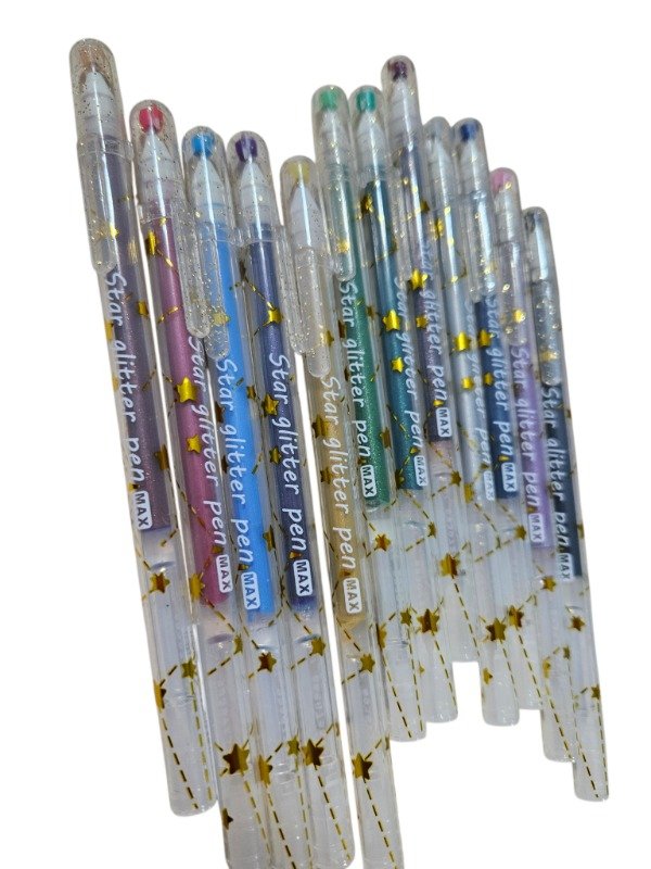 Producto - Sobre con 12 lapiceras con glitter