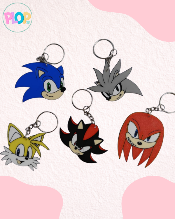 Producto - Llavero Sonic y sus amigos.