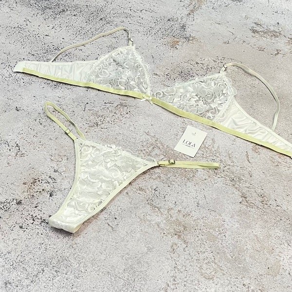 Producto - Conjunto Puntilla y microfibra Blanco