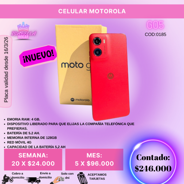 Producto - CELULAR MOTOROLA G05