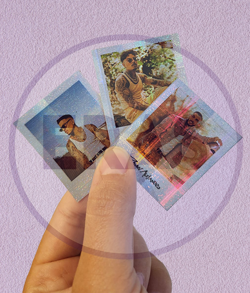 Producto - STICKERS HOLOGRÁFICOS - RAUW ALEJANDRO - SET POLAROIDS