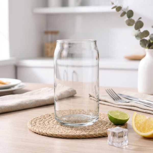 Producto - Caja x6 vasos de vidrio forma lata