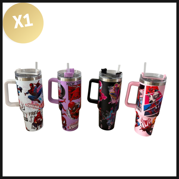 Producto - VASO TERMICO QUENCHER CON DISEÑO SPIDERMAN