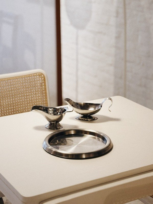 Producto - SALSERA VINTAGE ACERO INOXIDABLE