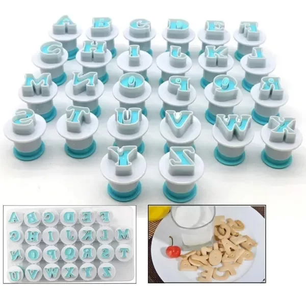 Producto - Cortante letras / abecedario con expulsor