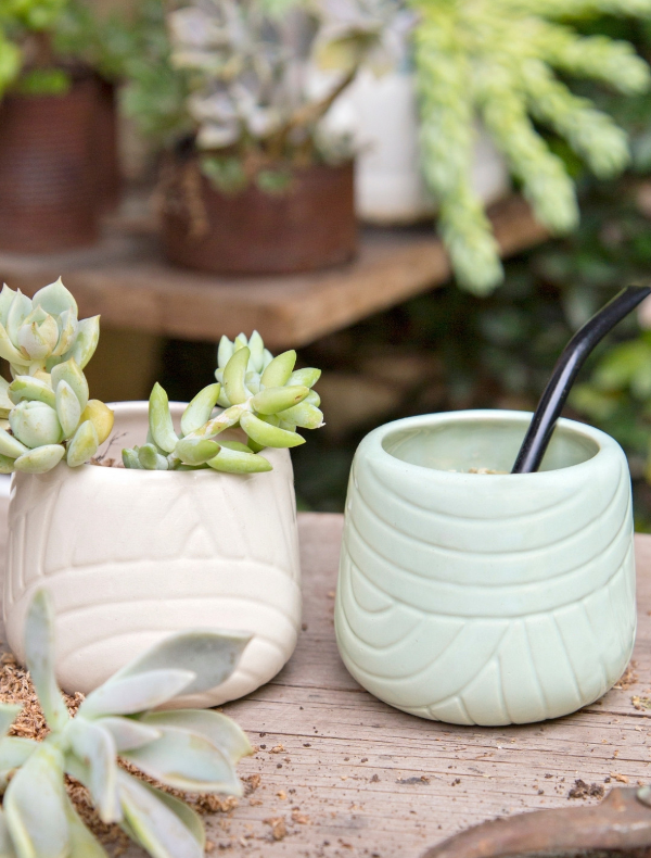 Producto - Mate /maceta Arcoiris Natural