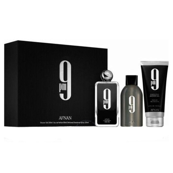 Producto - Afnan Set 9pm EDP 100ML + Desodorante 150ML + Gel de Ducha 150ML Masculino