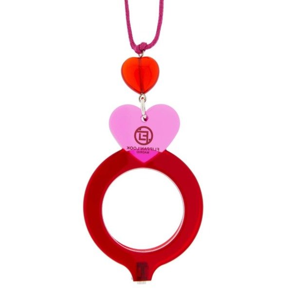 Producto - Lupa Flippan Corazón rojo rosa