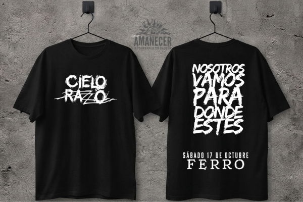 Producto - Remera Cielo Razzo en Ferro Nosotros vamos para donde estes