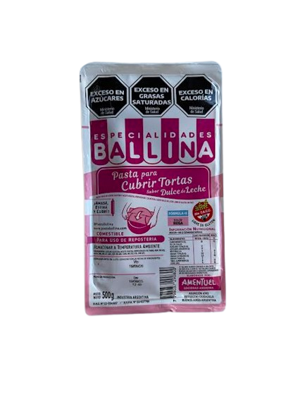 Producto - Pasta ballina para forrar tortas Rosa formula h 500gr