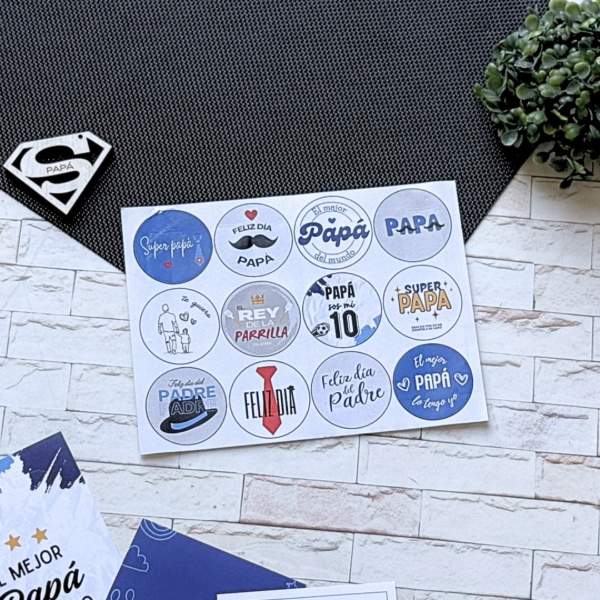 Producto - PLANCHA DE STICKERS PAPÁ