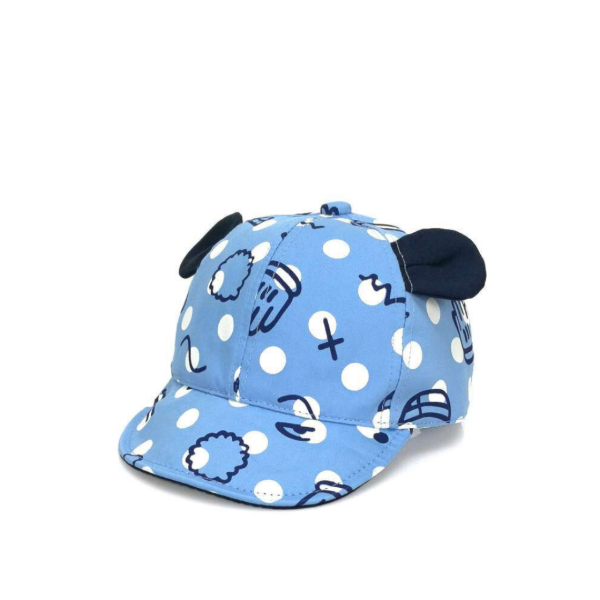 Producto - Gorra con visera lunares CELESTE