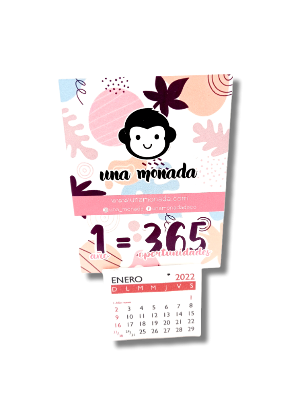 Producto - Pack x 25 calendario con imán mensual 2026