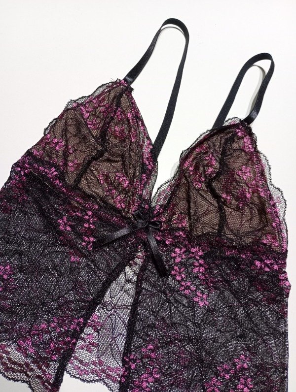 Producto - Set Niza Negro - Top forrado y less