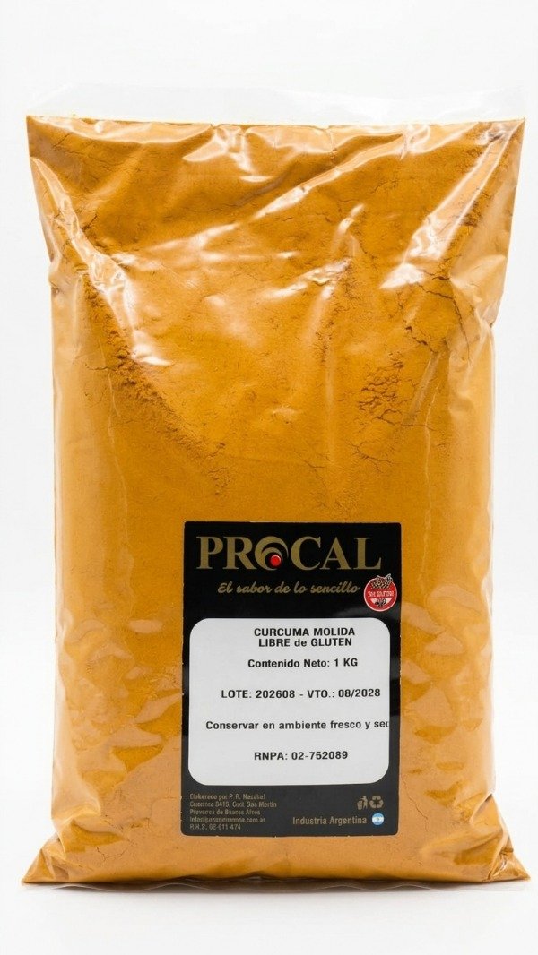 Producto - CURCUMA MOLIDA POR 1KG PROCAL