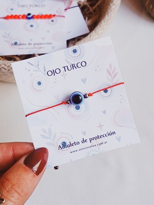 Producto - Pulsera roja ajustable ojo turco