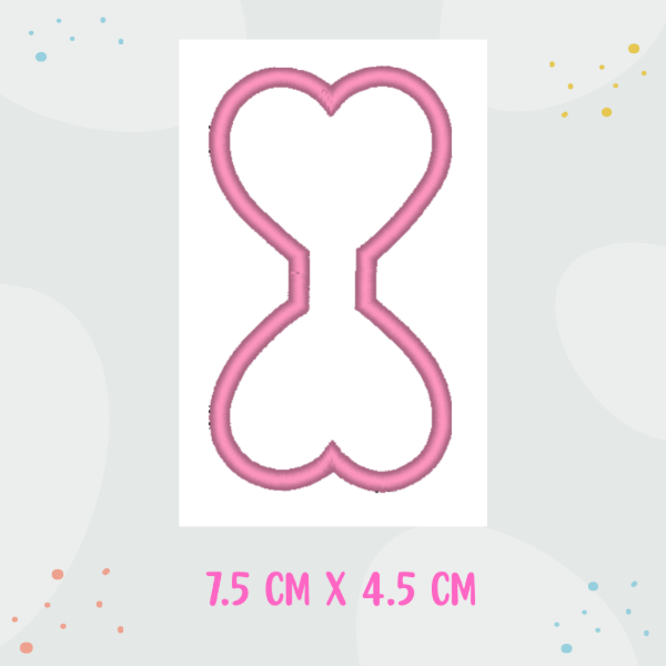 Producto - Matriz de Bordado - Cierre de LLaveros - Modelo Corazón - ITH - 1