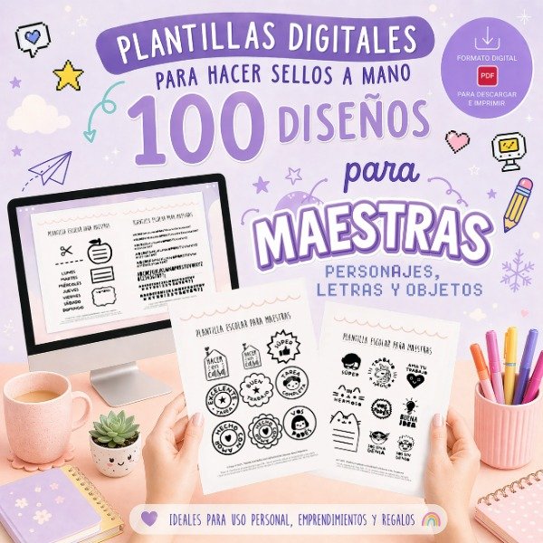 Producto - Plantillas 100 diseños para Maestras