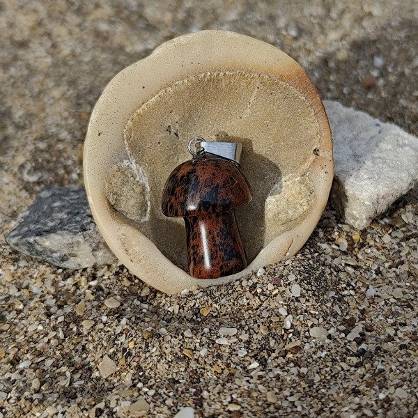 Producto - Mushroom Obsidiana Caoba