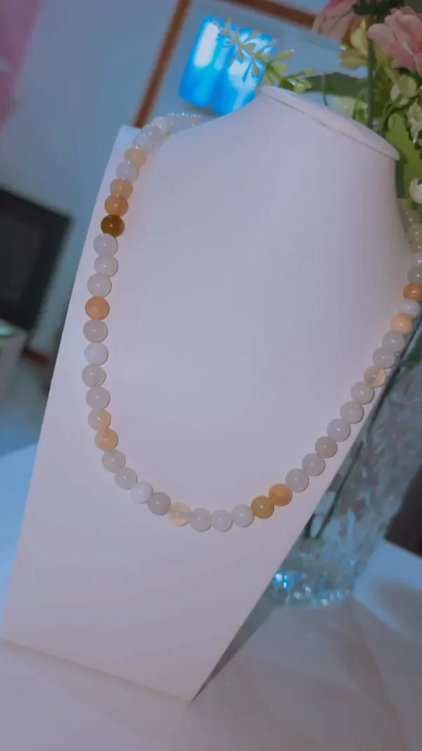 Producto - Collar jaspe durazno AQ