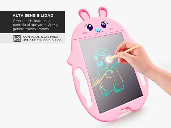 Producto - Tableta De Dibujo LCD 6 -borrado c/boton -botón de bloqueo -2 plantillas - 4