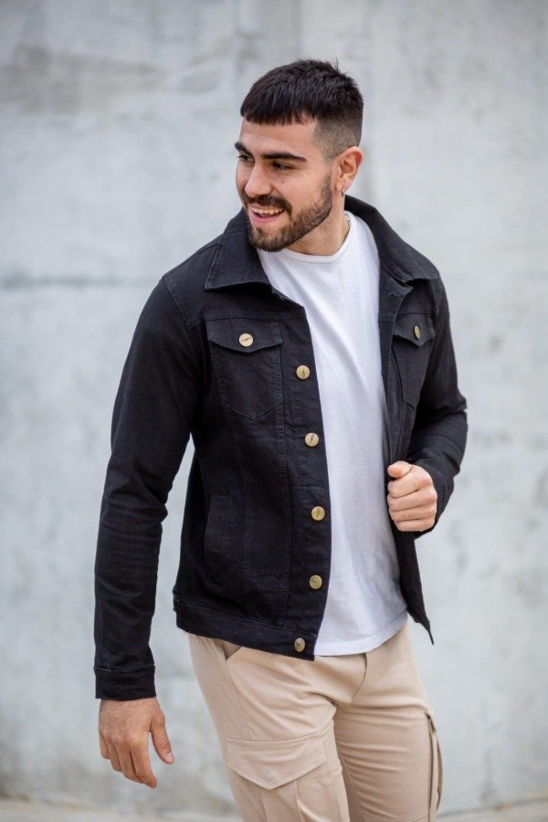 Producto - Campera de Jean - Negro