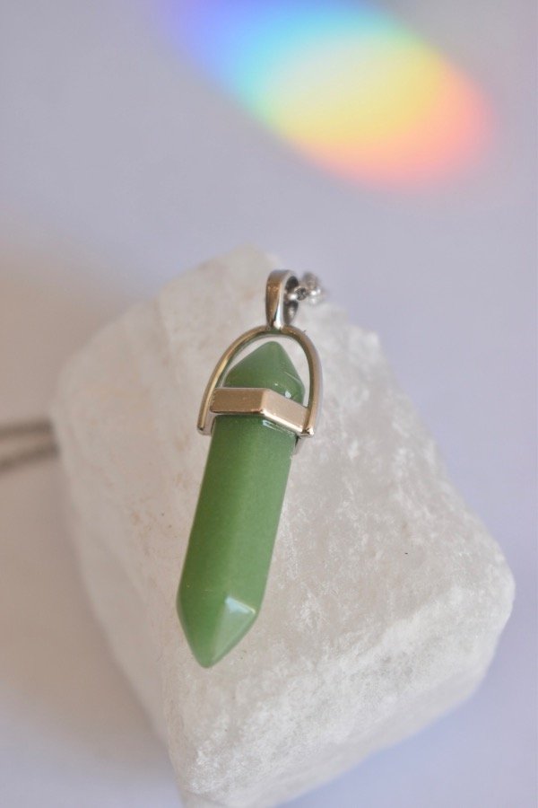 Producto - Dije bipolar Cuarzo verde