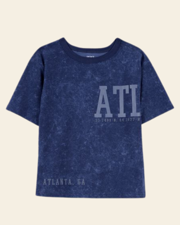 Producto - Remera Carters Niño ATL Azul Lavado