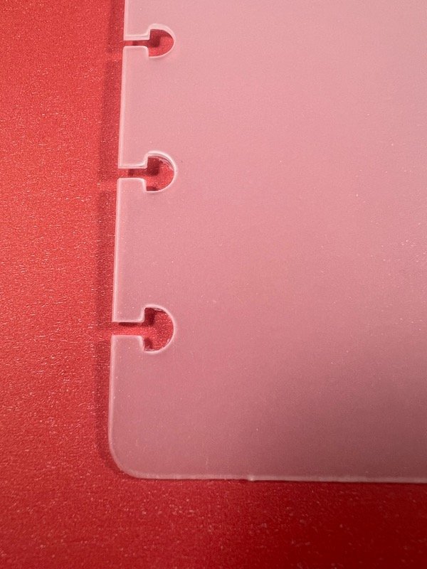 Producto - Tapas A6 1000 micrones PERFORADAS EN EL LOMO Y REDONDEADAS