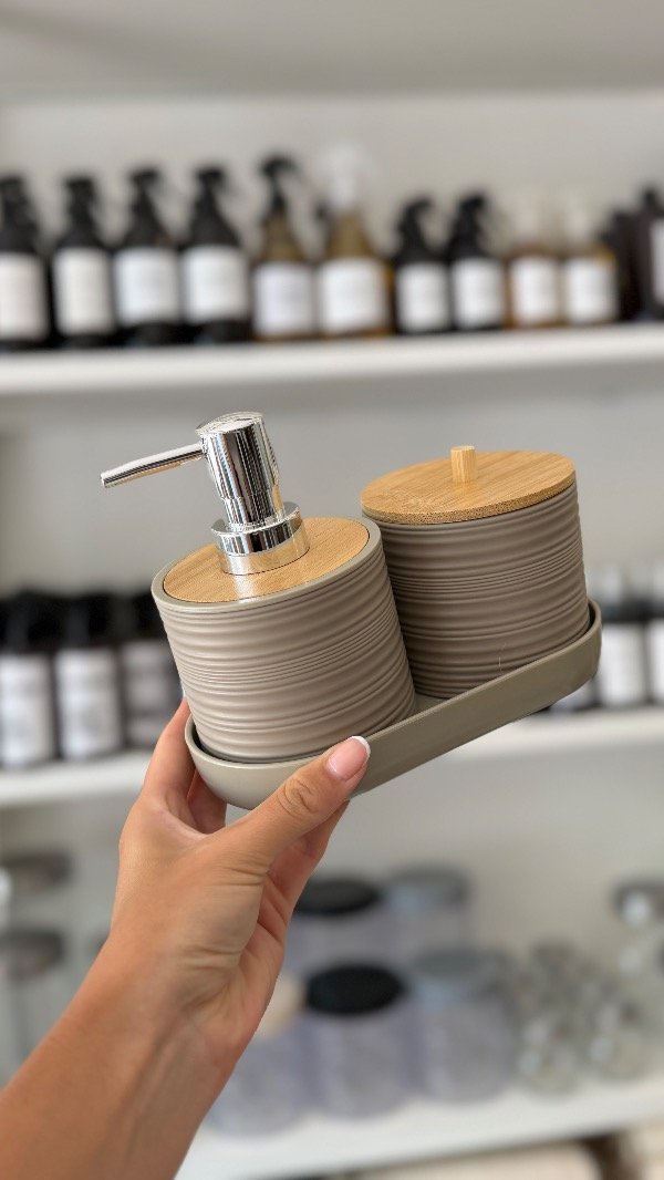 Producto - Set Dispenser + Vaso + Base Visón