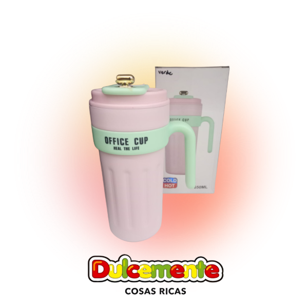 Producto - VASO TÉRMICO COLOR ROSA Y MENTA