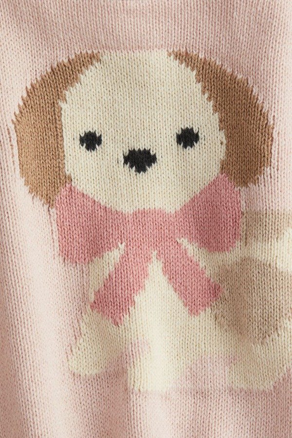 Producto - Sweater HyM perrito rosa beba - 1