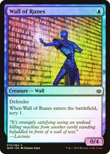 Producto - Wall of Runes Foil  War of the Spark