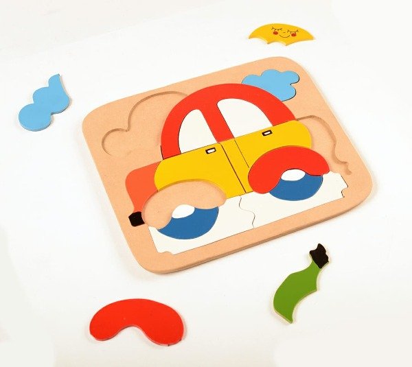 Producto - Rompecabeza madera Auto 16 piezas