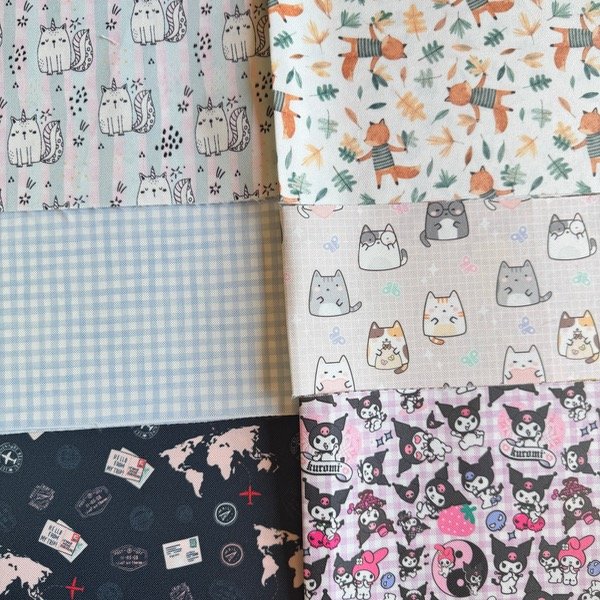 Producto - Pack retazos variados cordura 12/15/17/18 y 19cm