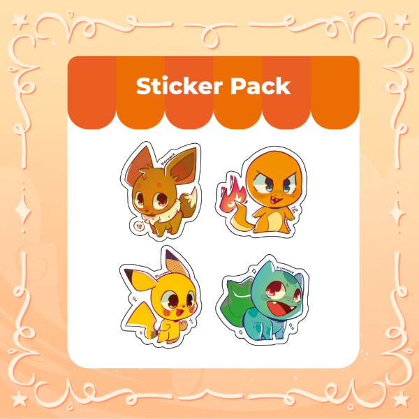 Producto - [Sticker Pack] Pokemon 1